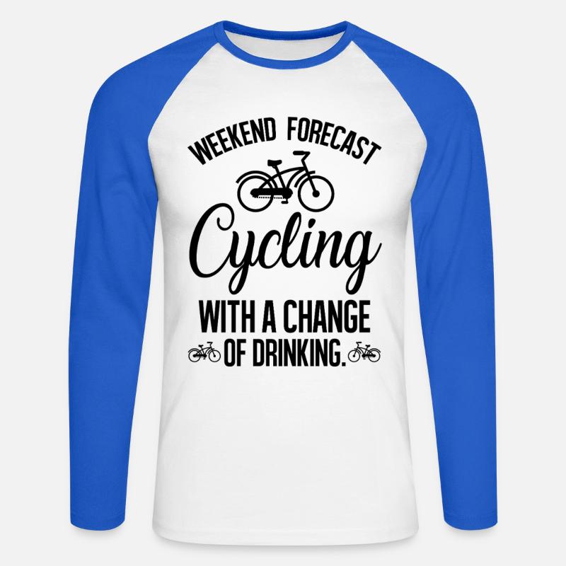 Bitte Design bereitstellen - Unisex Baseballshirt langarm - Weiß/Royalblau