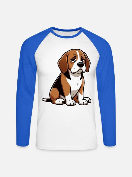 Beagle Beaglebesitzer Beaglehalter beaglehund - Unisex Baseballshirt langarm - Weiß/Royalblau
