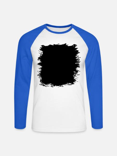 Grunge Textur Hintergrund (Used Look) - Unisex Baseballshirt langarm - Weiß/Royalblau