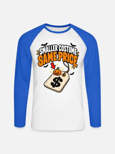 Kürbispreis Halloween Motiv - Unisex Baseballshirt langarm - Weiß/Royalblau