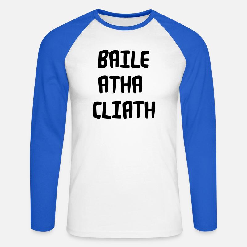 Baile Atha Cliath - Unisex Long Sleeve Baseball T-Shirt - white/royal blue