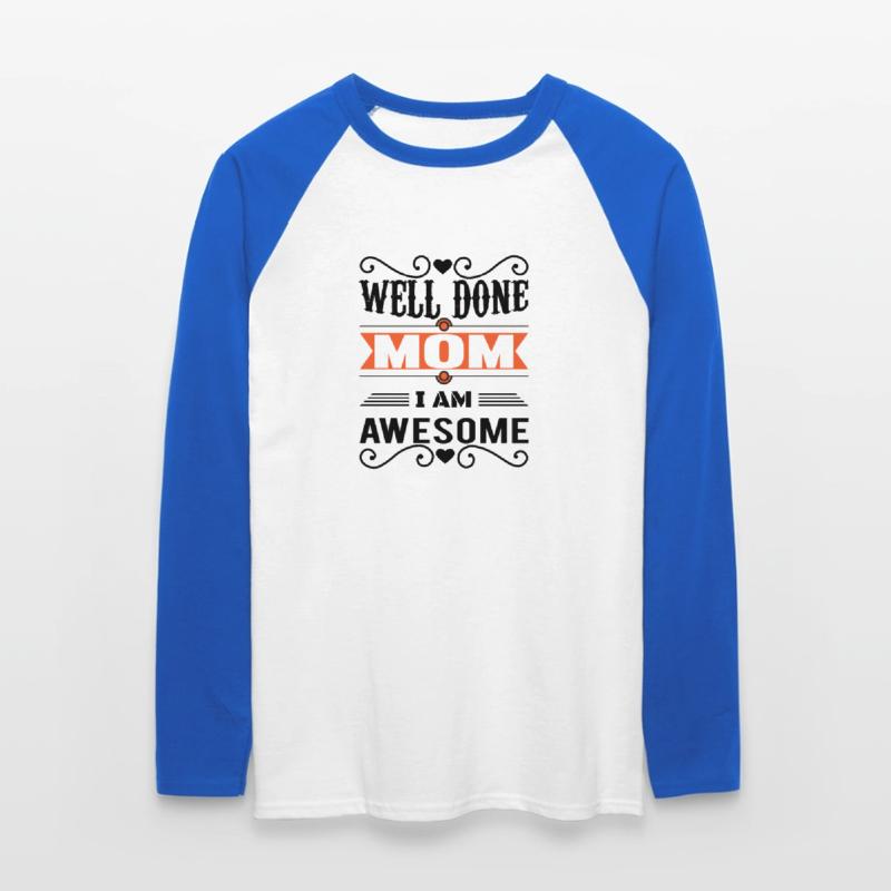 Muttertag, Muttertag, Muttertag, Muttertag, Muttertag Unisex Baseballshirt langarm