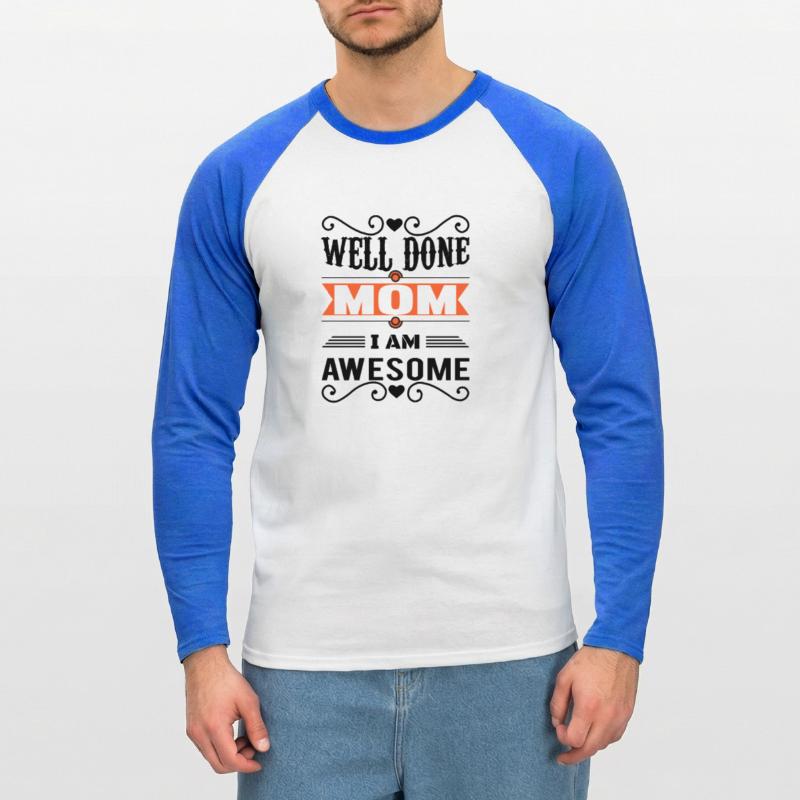 Muttertag, Muttertag, Muttertag, Muttertag, Muttertag Unisex Baseballshirt langarm