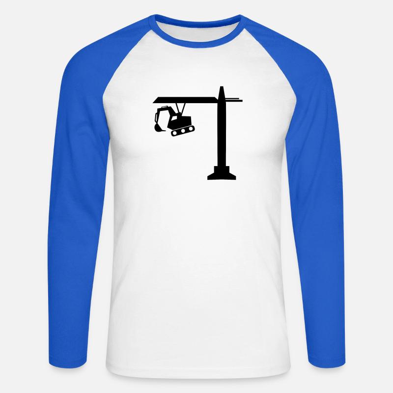 Engineer Engineer Site Manager - Unisex Long Sleeve Baseball T-Shirt - white/royal blue