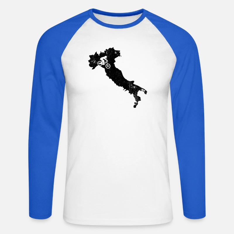 Please upload the design image - Unisex Long Sleeve Baseball T-Shirt - white/royal blue