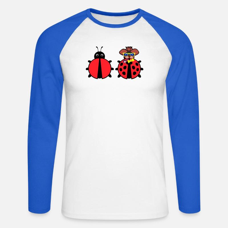 Bugs Debug Developer Bugfixing Programmer - Unisex Long Sleeve Baseball T-Shirt - white/royal blue