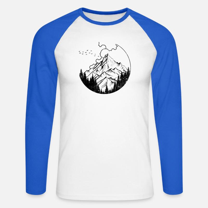 InputRequiredDesignPreview - Unisex Baseballshirt langarm - Weiß/Royalblau