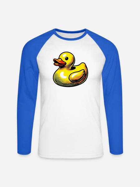 Duckling Duck Duck Duck - Unisex Long Sleeve Baseball T-Shirt - white/royal blue