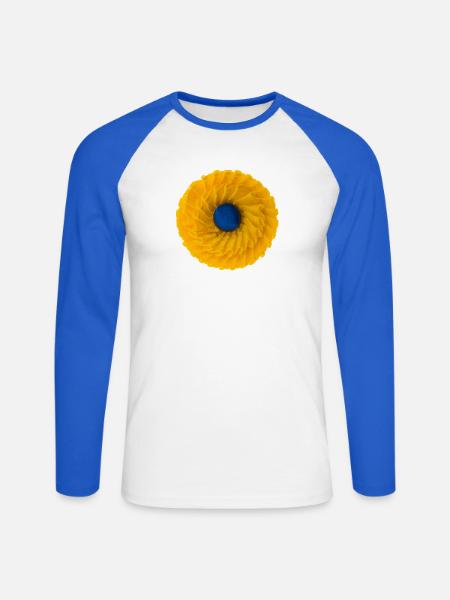Student merch - hat, cap, dress etc. - Unisex Long Sleeve Baseball T-Shirt - white/royal blue