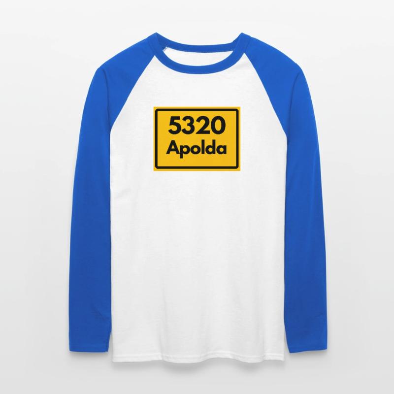 OLD POSTCODE ZIP CODE 5320 Apolda Glockenstadt Unisex Long Sleeve Baseball T-Shirt