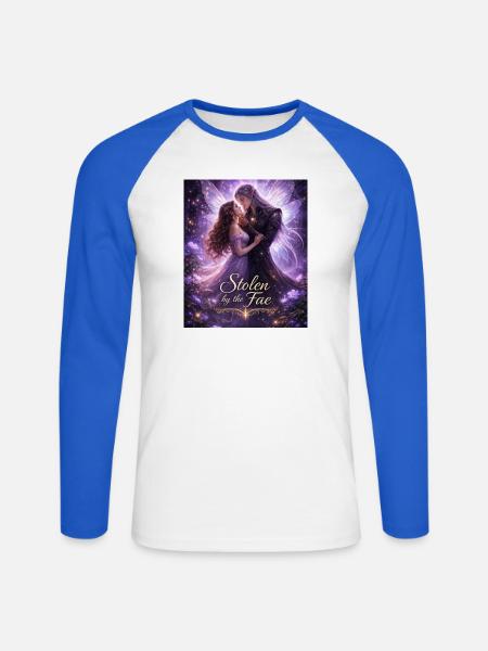 Gestohlen von den Feen - Unisex Baseballshirt langarm - Weiß/Royalblau