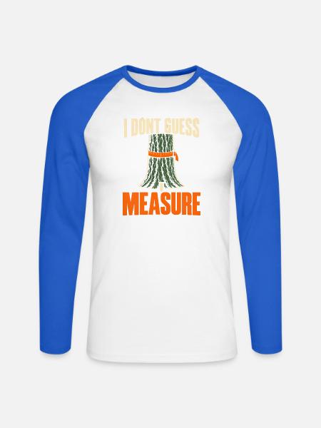 Forstwirtschaft Förster Forstmanagement - Unisex Baseballshirt langarm - Weiß/Royalblau