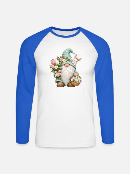 Süße Zwerge unter den Gnomen - Unisex Baseballshirt langarm - Weiß/Royalblau