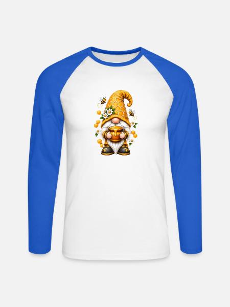 Süße Zwerge unter den Gnomen - Unisex Baseballshirt langarm - Weiß/Royalblau