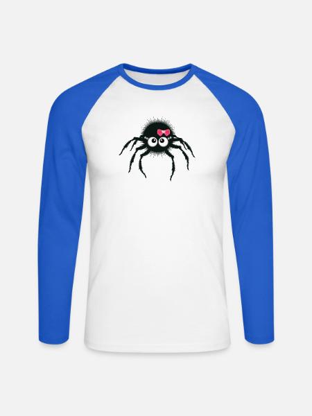 motiv_cuteS - Unisex Baseballshirt langarm - Weiß/Royalblau
