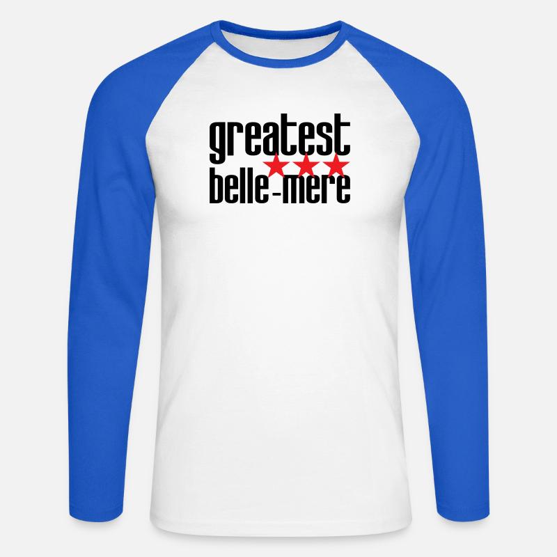Beste Schwiegermutter der Welt - Unisex Baseballshirt langarm - Weiß/Royalblau