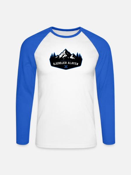 Djerdjer_Alayen_2 - Unisex Long Sleeve Baseball T-Shirt - white/royal blue