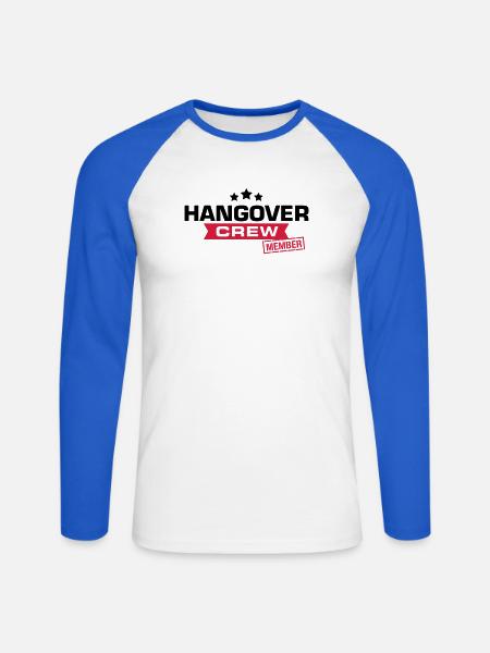 crew junggesellenabschied - Unisex Baseballshirt langarm - Weiß/Royalblau