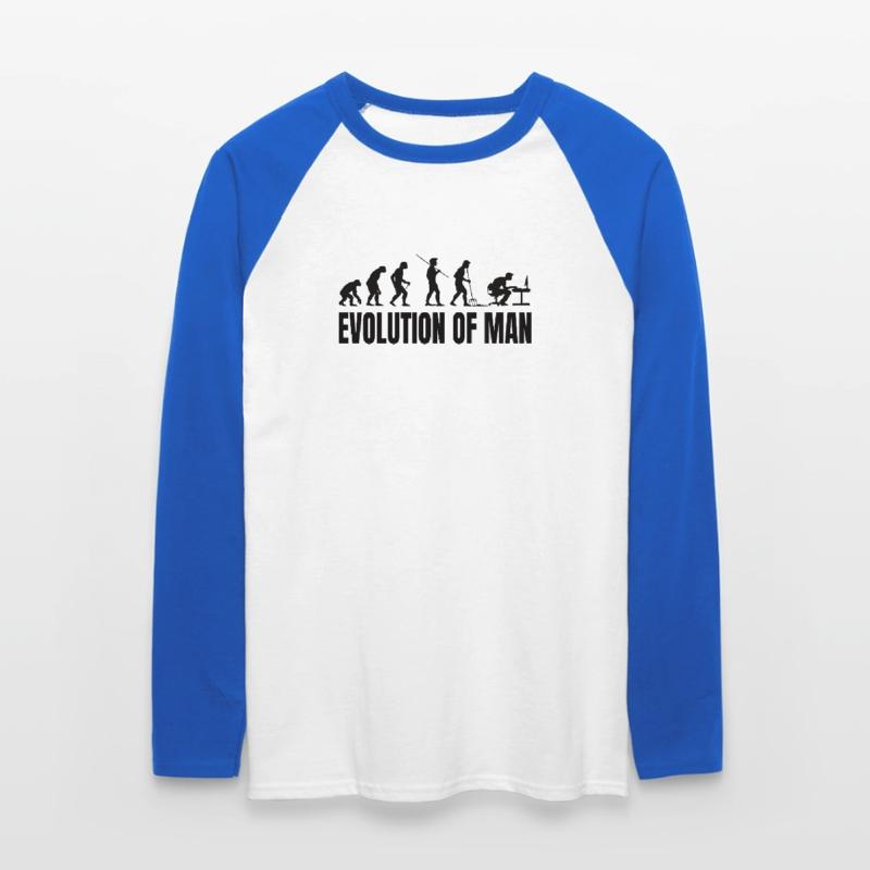 Programmer Computer Freak Evolution Unisex Long Sleeve Baseball T-Shirt