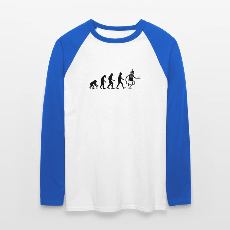 evolution robot évolution T-shirt baseball manches longues Homme