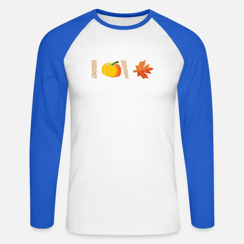 Thanksgiving Mama Mutter Oma Großmutter - Unisex Baseballshirt langarm - Weiß/Royalblau