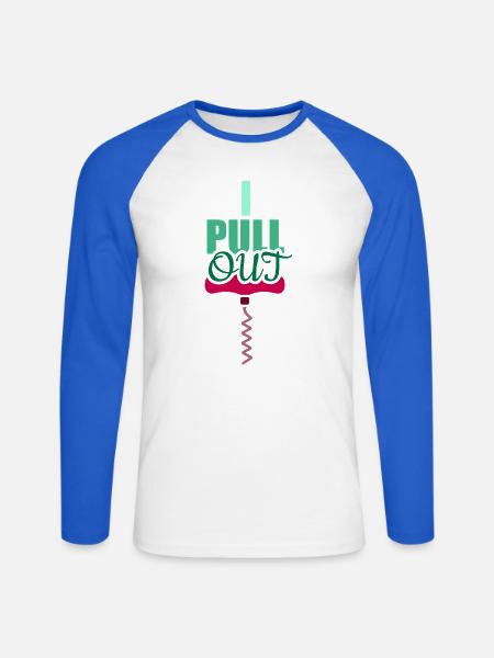 Kellner Barkeeper Ober Bar Bartender barchef - Unisex Baseballshirt langarm - Weiß/Royalblau