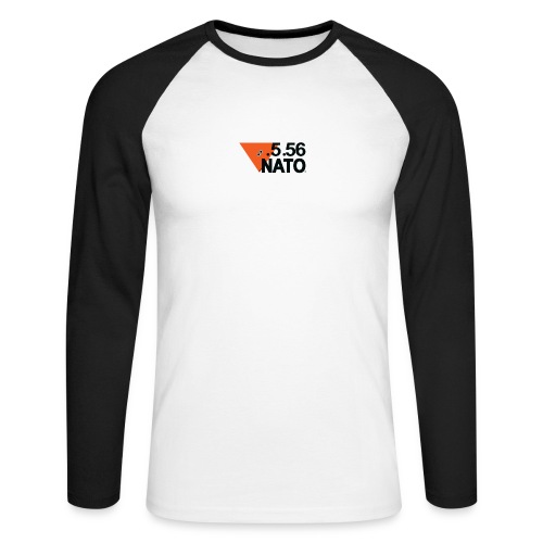 5 56 NATO NOIR png - T-shirt baseball manches longues Homme