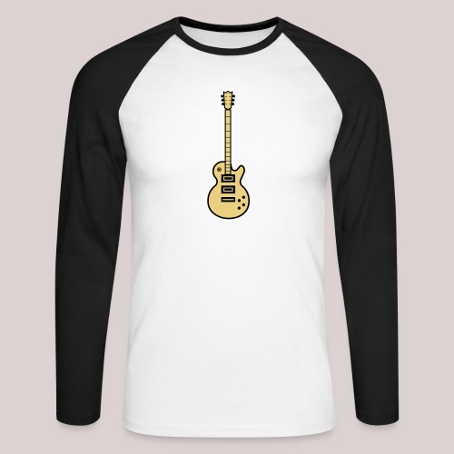 22-30 Guitar Gibson Les Paul - Männer Baseballshirt langarm