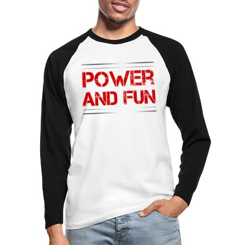 Sport - Power and Fun - Männer Baseballshirt langarm