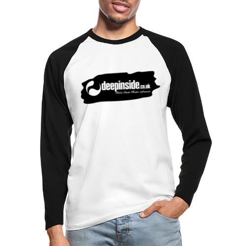 deepinside world reference marker logo black - Men's Long Sleeve Baseball T-Shirt