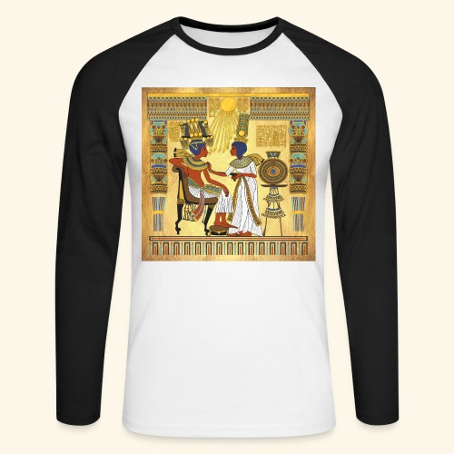 Tron Tutanchamona - Koszulka męska bejsbolowa z długim rękawem