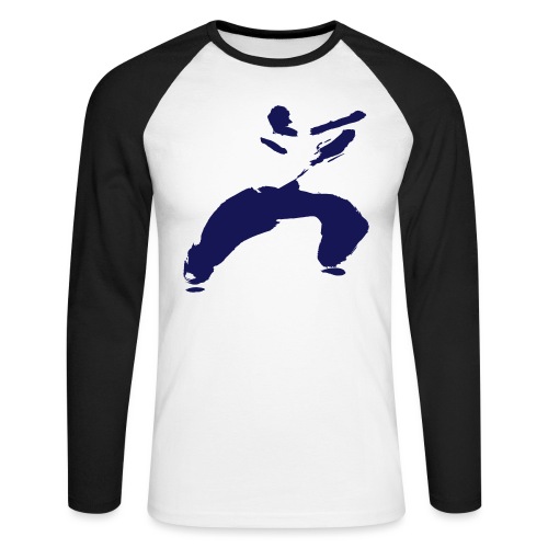 kung fu - Men's Long Sleeve Baseball T-Shirt