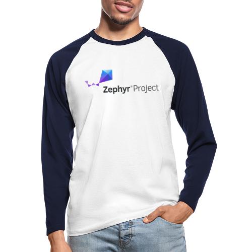 Zephyr Project Logo - Langermet baseball-skjorte for menn