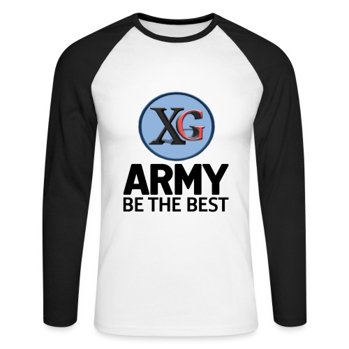xg-logo-army - Men's Long Sleeve Baseball T-Shirt