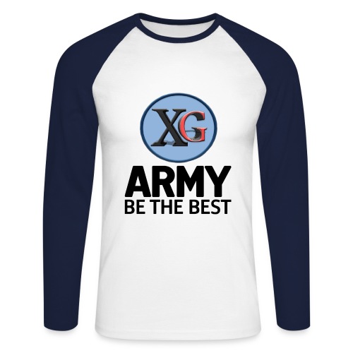 xg-logo-army - Men's Long Sleeve Baseball T-Shirt