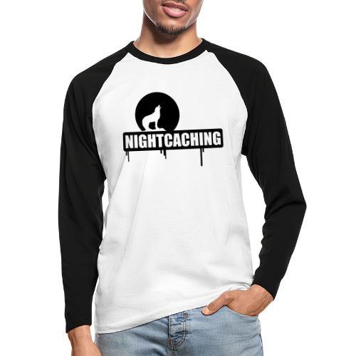 nightcaching / 1 color - Männer Baseballshirt langarm