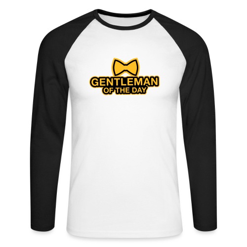 Gentleman of the day - JGA T-Shirt - Bräutigam - Männer Baseballshirt langarm