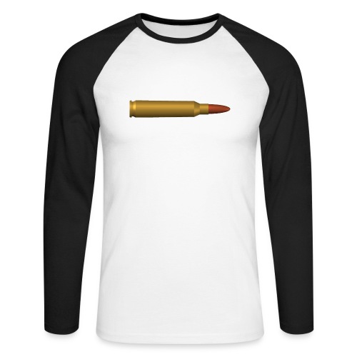 5,56 mm Patrone - Männer Baseballshirt langarm