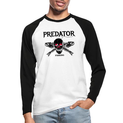 predator fishing dänemark - Männer Baseballshirt langarm
