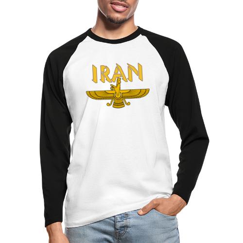 Iran 9 - Koszulka męska bejsbolowa z długim rękawem