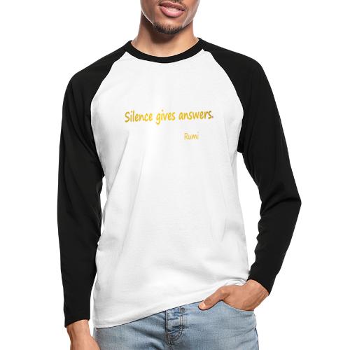 Silence - Men's Long Sleeve Baseball T-Shirt