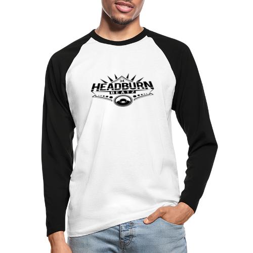 HeadburN - Logo Schwarz - Männer Baseballshirt langarm