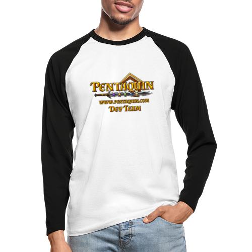 Pentaquin Logo DEV - Männer Baseballshirt langarm