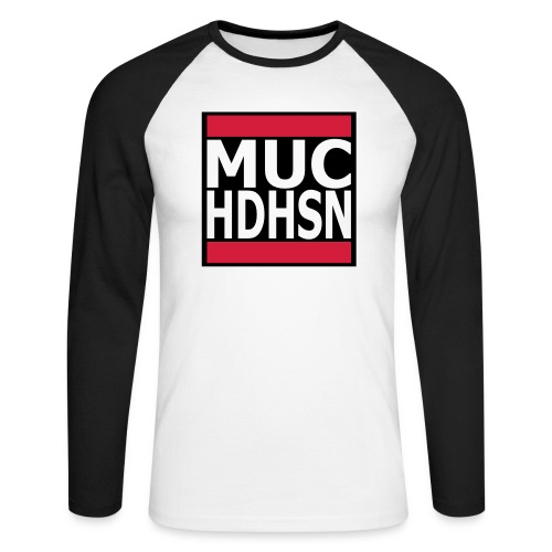 MUC München HDHSN Haidhausen on white - Männer Baseballshirt langarm