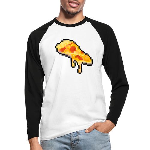 Pixel Pizza - T-shirt baseball manches longues Homme