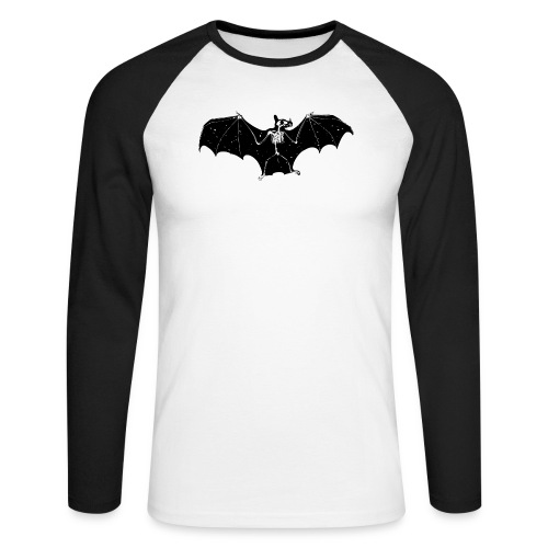 Bat skeleton #1 - Men's Long Sleeve Baseball T-Shirt