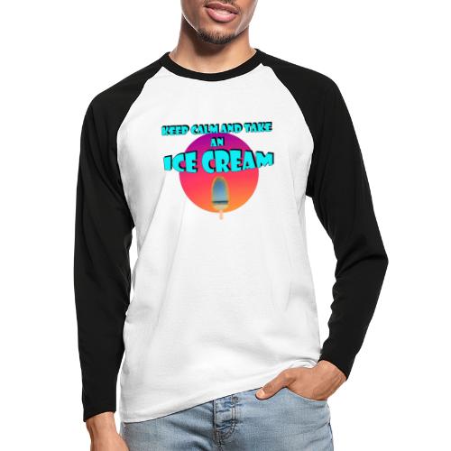 Keep Calm and take an Ice Cream - T-shirt baseball manches longues Homme