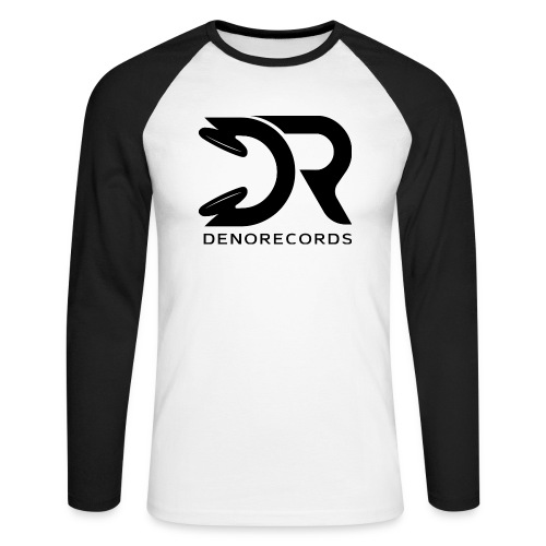 Denorecords Black Png - Männer Baseballshirt langarm