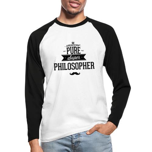 100 Prozent Philosoph - Männer Baseballshirt langarm
