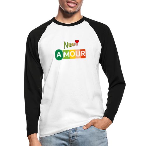 Nutri Amour - T-shirt baseball manches longues Homme